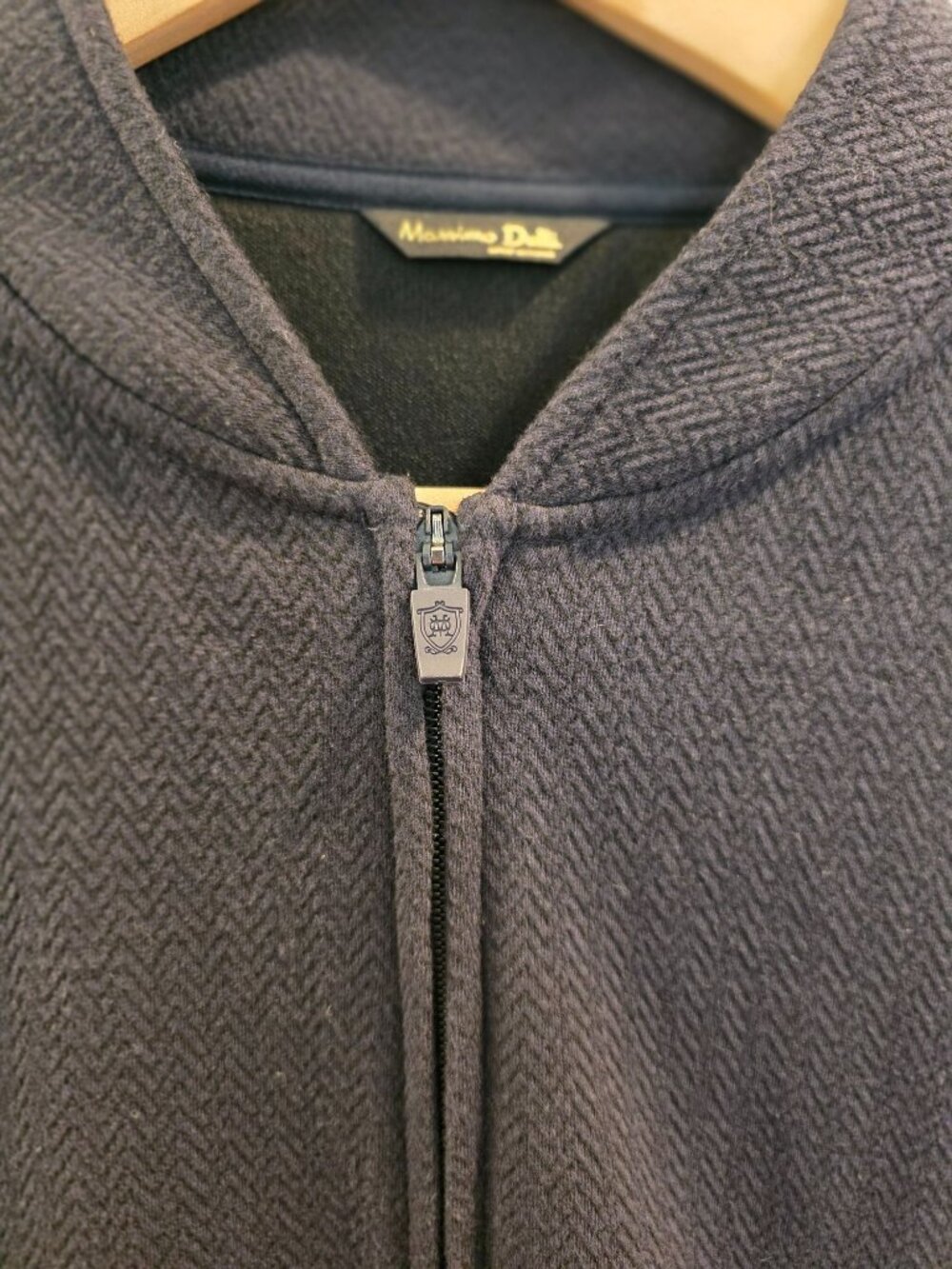 Massimo Dutti Full-Zip Navy-Blue Lightweight Short Jacket Men's Sz L - Picture 4 of 9